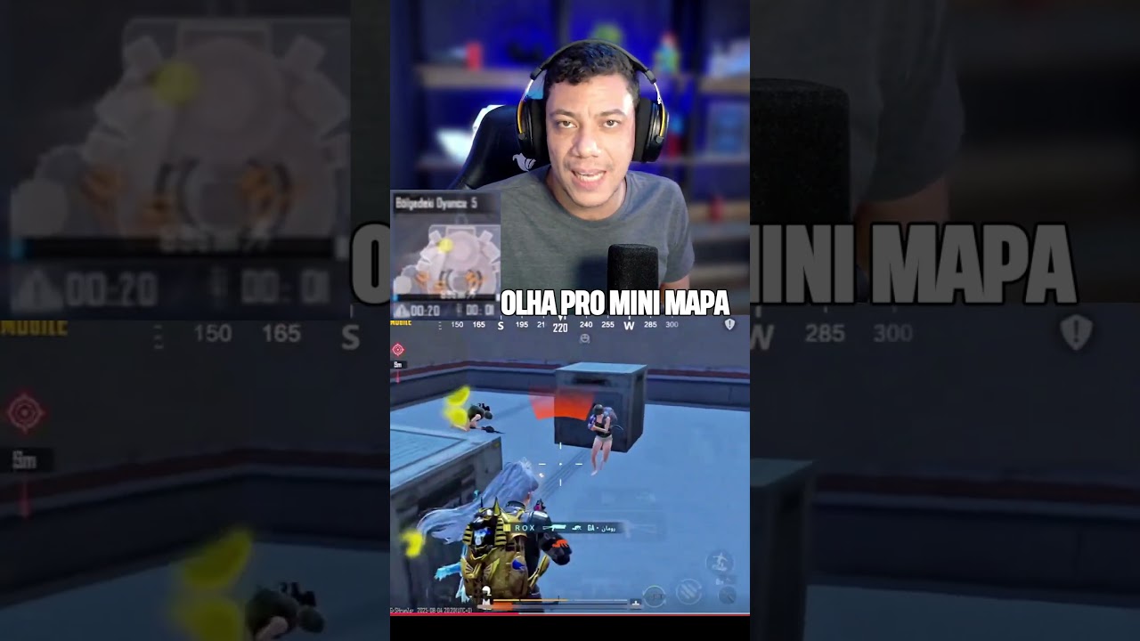 OLHE FIXAMENTE PRO MINI MAPA E DESCUBRA O SEGREDO DE ALGUNS JOGADORES DE PUBG MOBILE - REACT