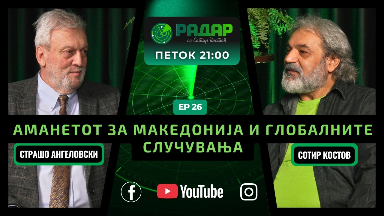 RadarPodcast|РадарПодкаст S01E26, Аманетот за Македонија и глобалните случувања со Страшо Ангеловски