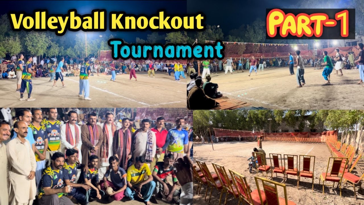 All Sindh Free Style Volleyball || Part-1 Knockout Tournament the organizers of the team Malhan