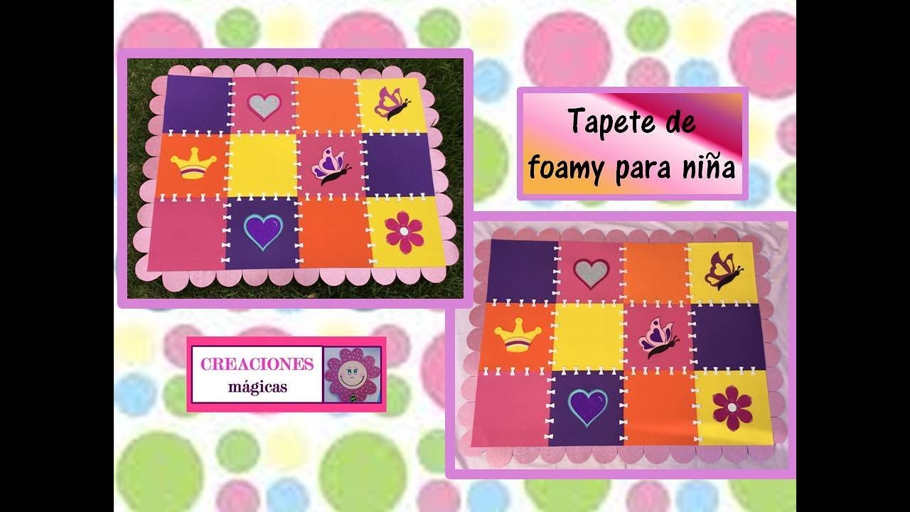 ♥♥ Como elaborar tapete de foamy para niños-Creaciones mágicas♥♥