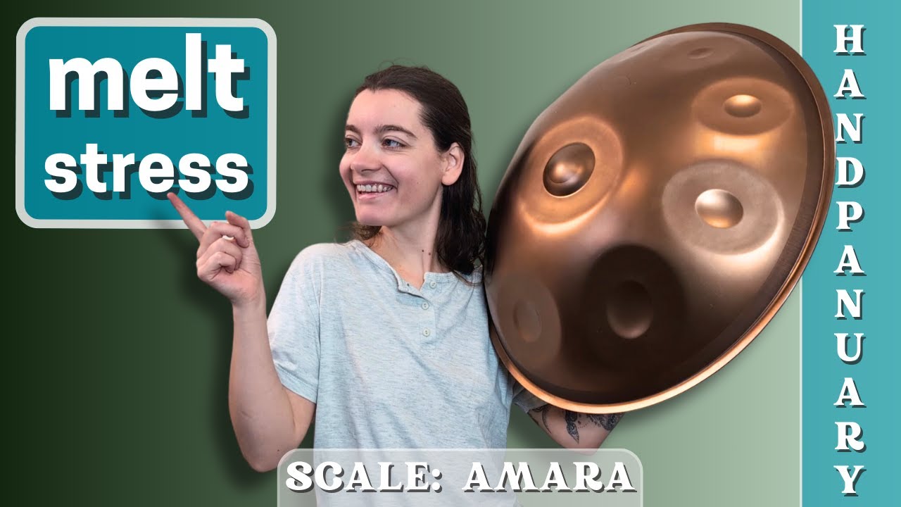 Melt Stress | handpan pattern tutorial | Handpanuary 13
