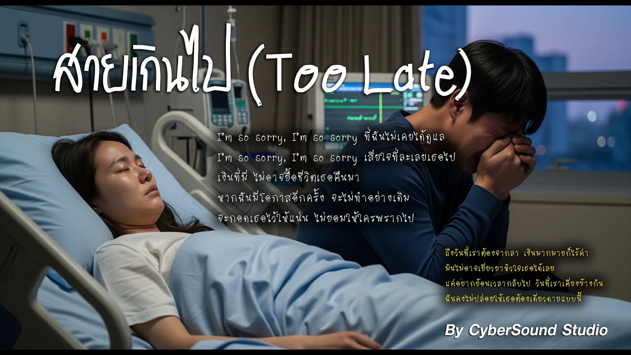 สายเกินไป (Too Late) #CyberSoundStudio #ดนตรีไซเบอร์ #SoundDesign #ElectronicMusic #SynthWave