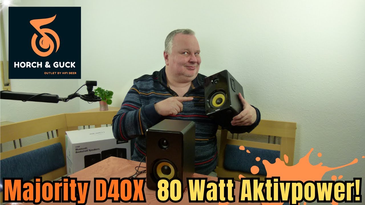 Majority D40X Aktivlautsprecher 🔊 – Power für Musik, TV & Gaming zum Outlet-Preis sichern 💰