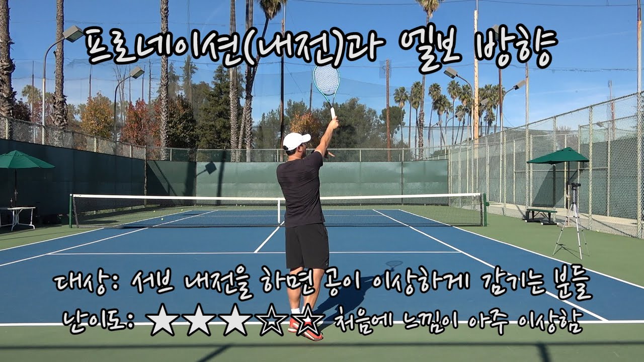 [하늘쌤테니스꿀팁] 제170편 서브 프로네이션(내전)과 엘보 방향