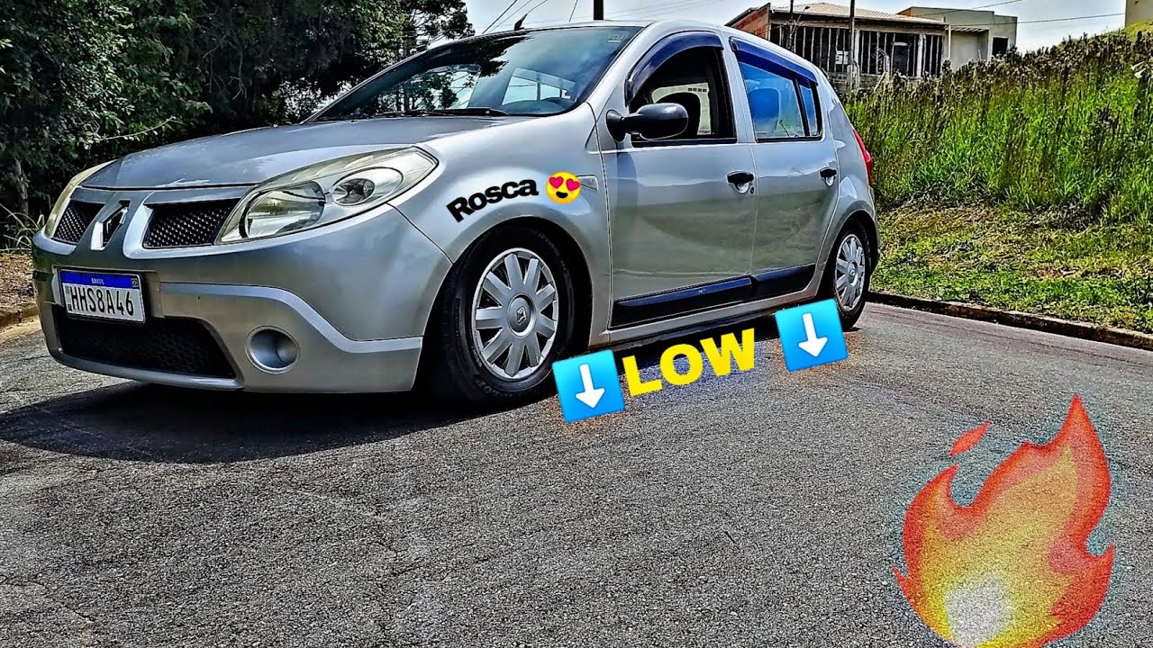 💥 Sandero REBAIXADO na ROSCA em Detalhes!!!