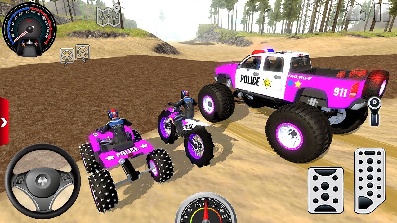 Juegos De Carros - Motos de Cross, Quads 4x4, Coches de Policía - Offroad Outlaws Android Gameplay