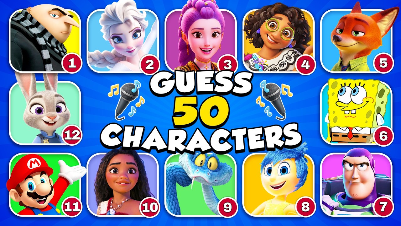 Guess the Movie Characters by the VOICE and SONG 🎤 🎶