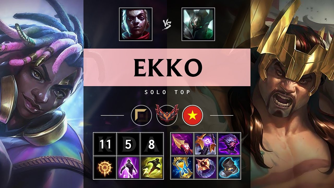 Ekko Top vs Mordekaiser - VN Grandmaster Patch 25.19