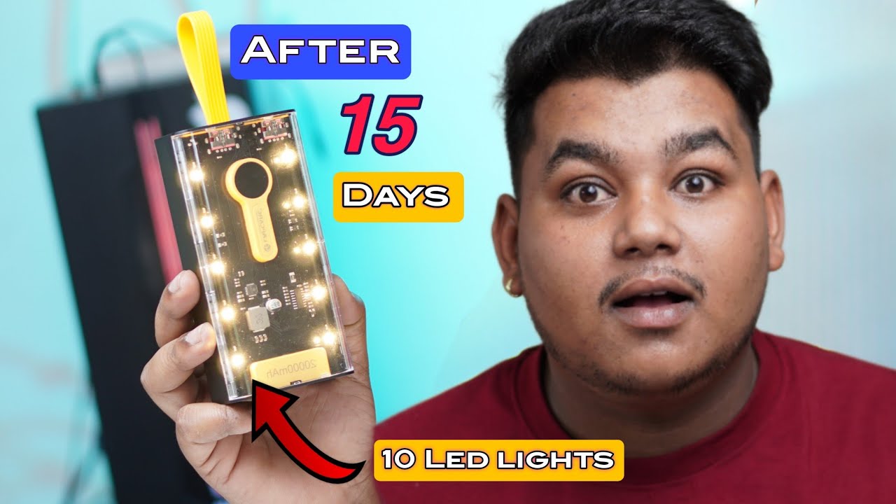 HONEST REVIEW AFTER 15 DAYS : LAPCARE BOLT PRO 20,000 MAH  TRANSPARENT POWER BANK
