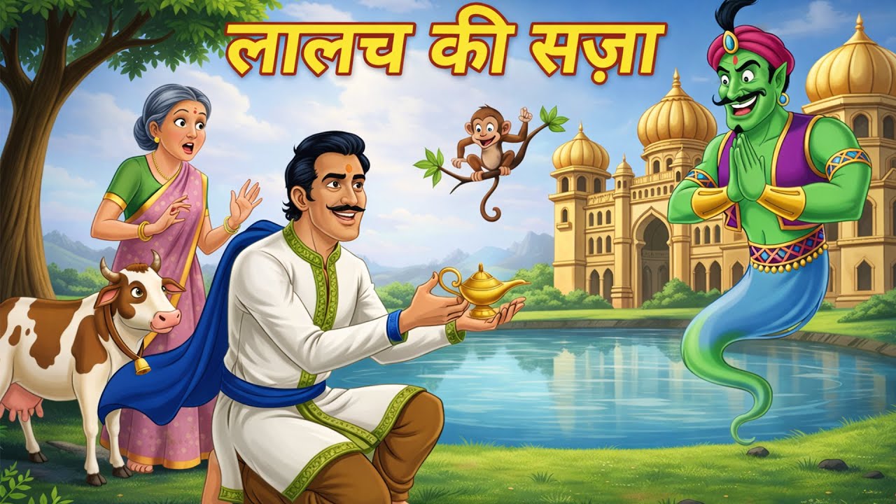 बूढ़ी दादी, बंदर और गाय का रहस्य | hindi moral story | hindi kahani | ViralHindiStory | hindicartoon
