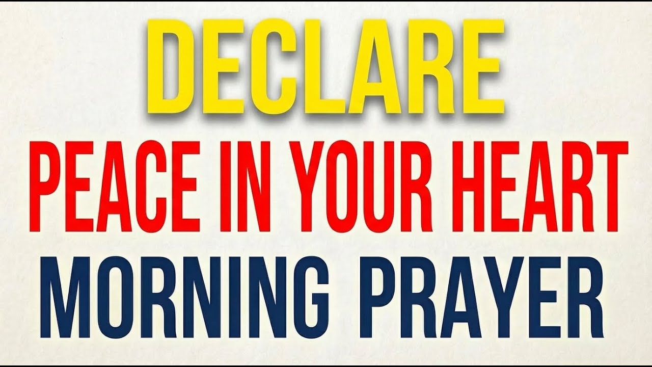 Surrender Worries Prayer | Embrace His Will • Divine Protection • God’s Grace Today | Morning Prayer