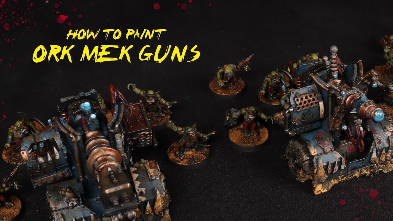 Painting Ork Mek Gunz and Crew - Building my Ork Army - Episode 04