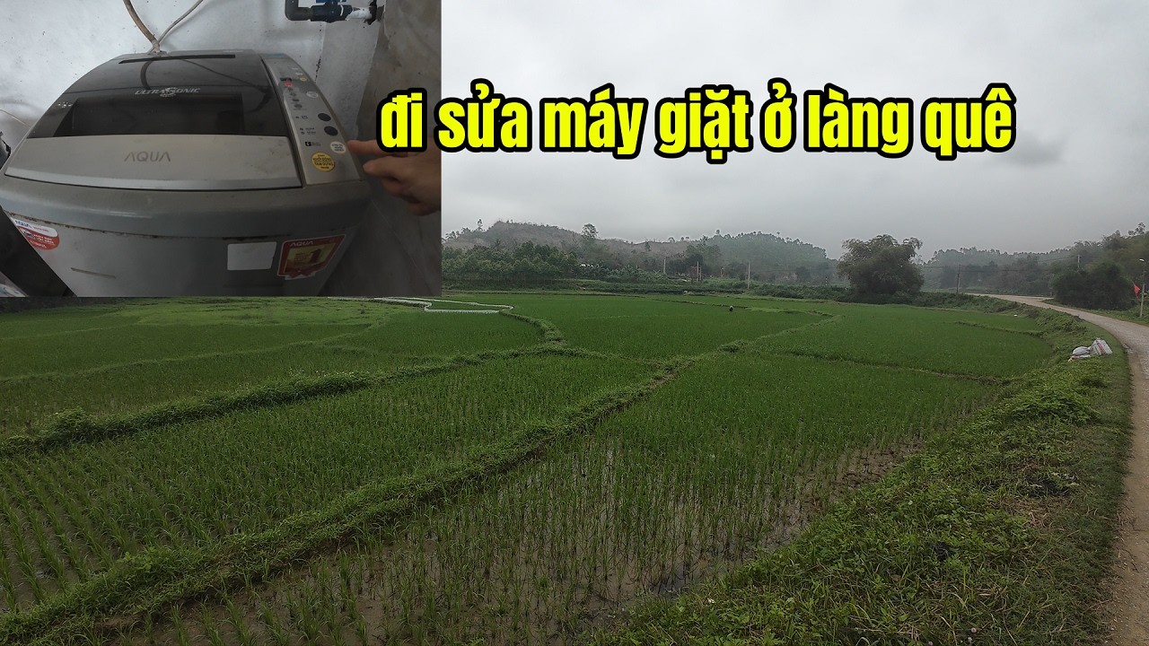 Đi sửa máy giặt Aqua ở quê – tưởng hỏng nặng, hóa ra do bồn cạn nước