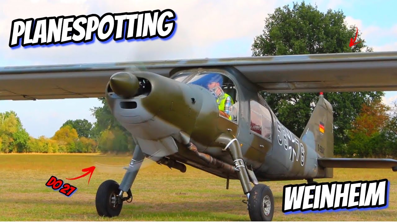 PLANESPOTTING WEINHEIM | Flugplatz Weinheim | DORNIER 27 | #aviation #planespotting #bundeswehr