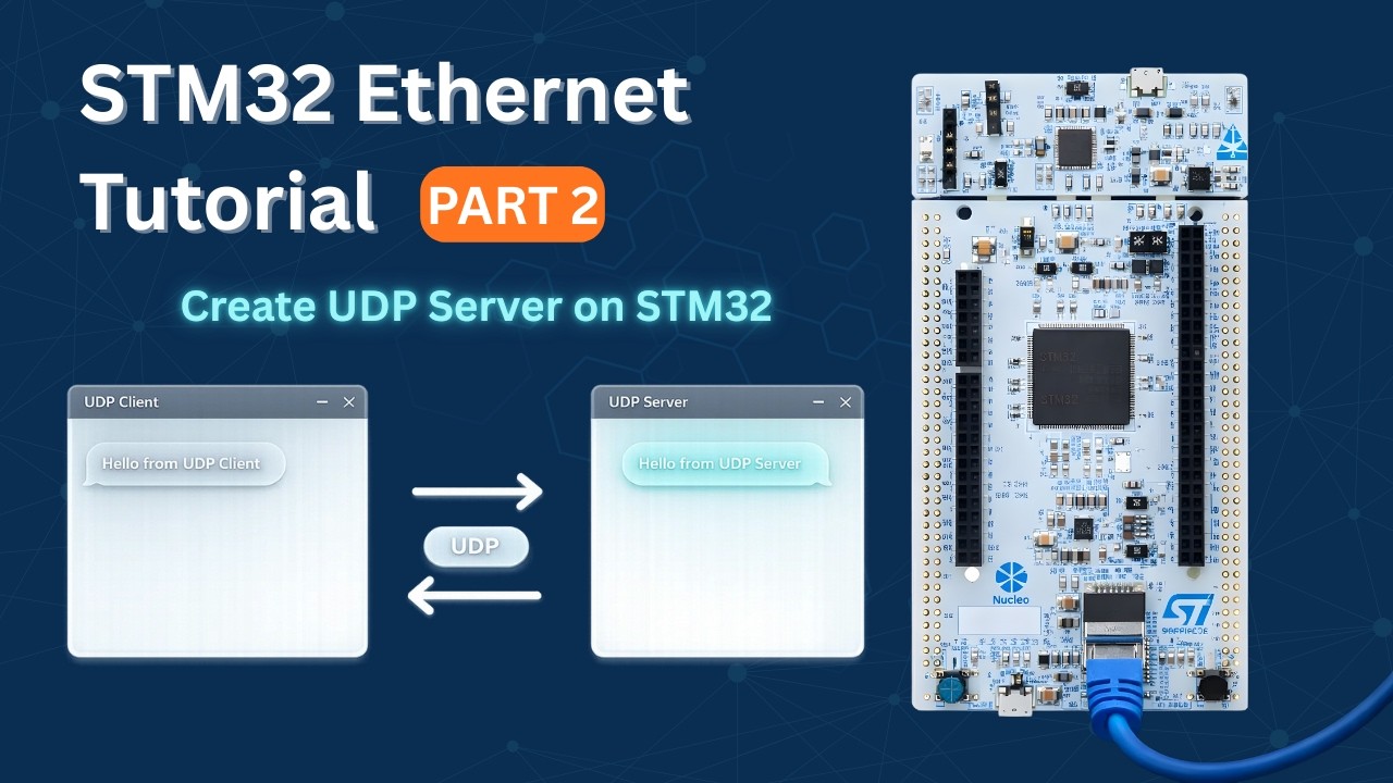 STM32 ETHERNET #2. UDP SERVER