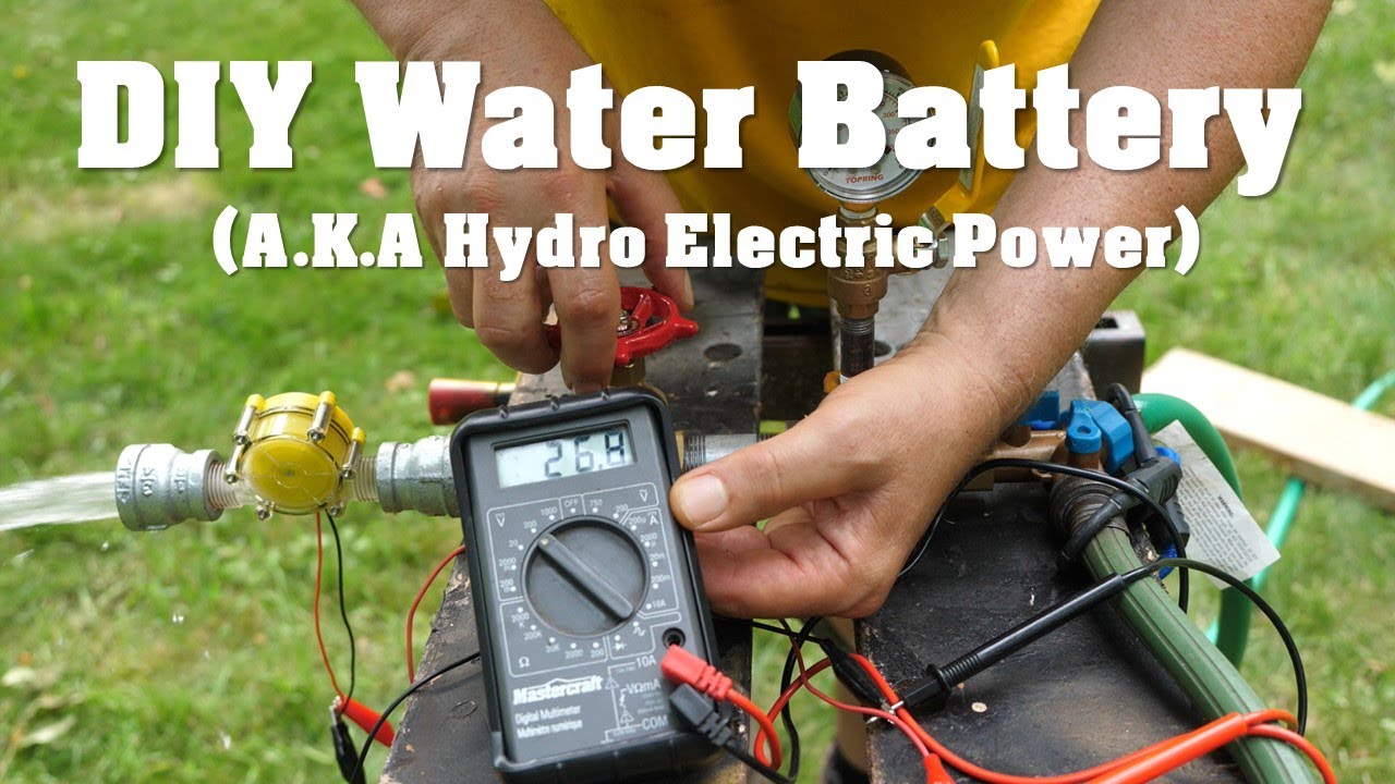 DIY Water Battery (AKA: Hydro Electric Power)