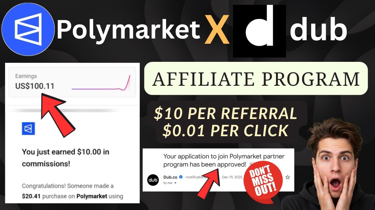Polymarket Dub Program Full Guide | Polymarket X Dub Affiliate Program | Don't Miss