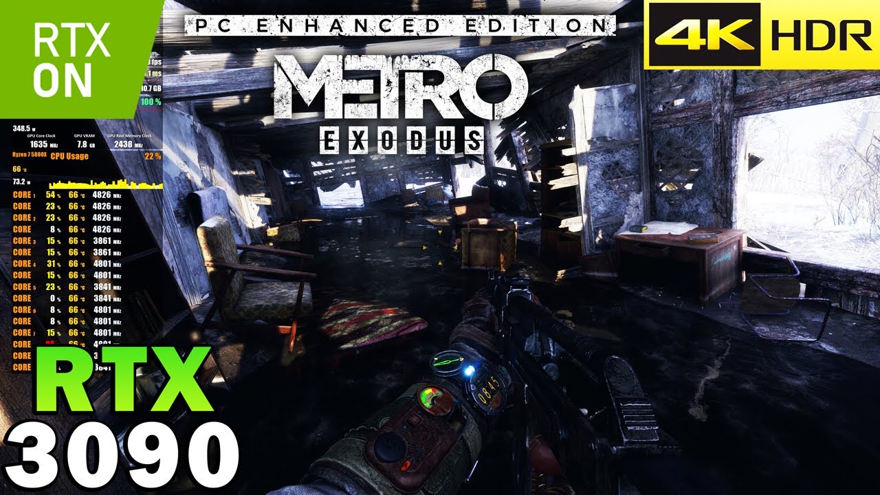 Metro Exodus Enhanced Edition 4K | HDR | DLSS | RTX 3090 | R7 5800X | Ray Tracing | Extreme Settings