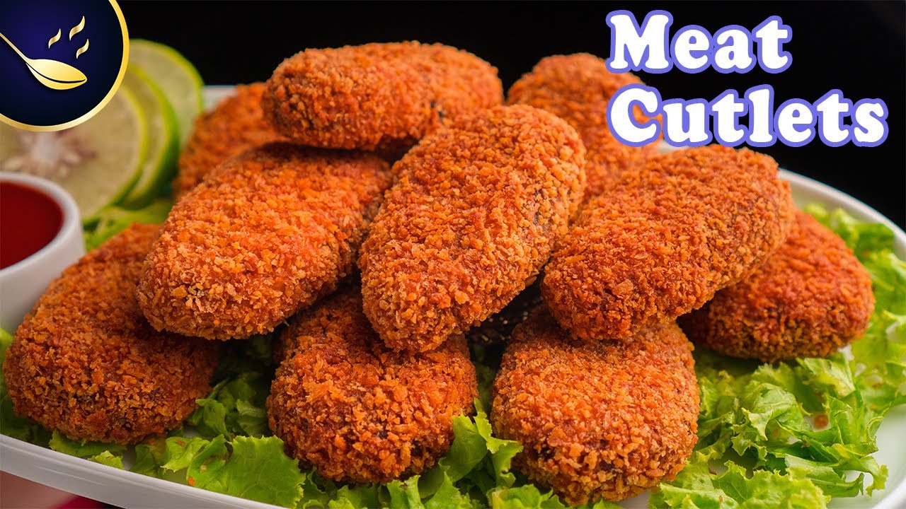 Meat Cutlets Recipe by Gold Spoon | Beef/Mutton Cutlet | Cooking B Roll