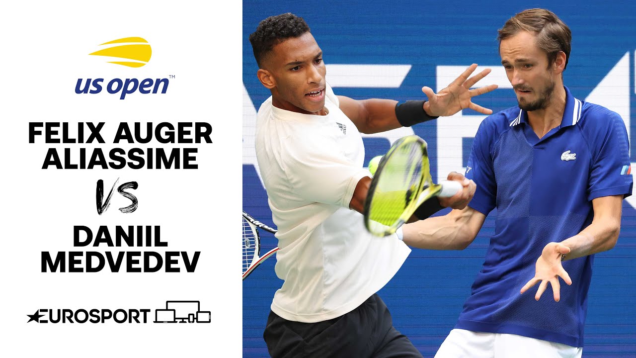 Felix Auger Aliassime v Daniil Medvedev | 2021 US Open Highlights - Semi-final | Tennis | Eurosport