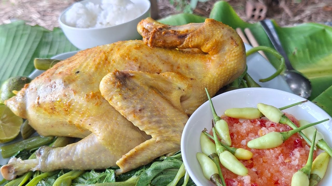 TƯ LANG THANG #ĂN CƠM GÀ LUỘC RAU MUỐNG