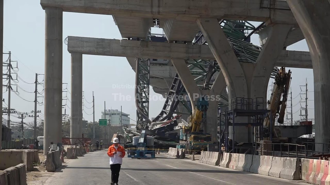 Thailand suffers another construction accident on a road near Bangkok