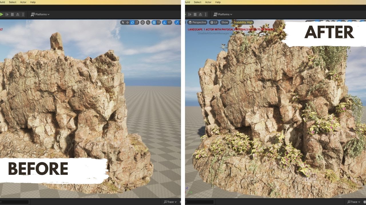 🌿🚀 TUTORIAL UNREAL ENGINE 5: VEGETACIÓN REALISTA PARA TUS ASSETS ¡DETALLES INCREÍBLES! 🌟 #UE5