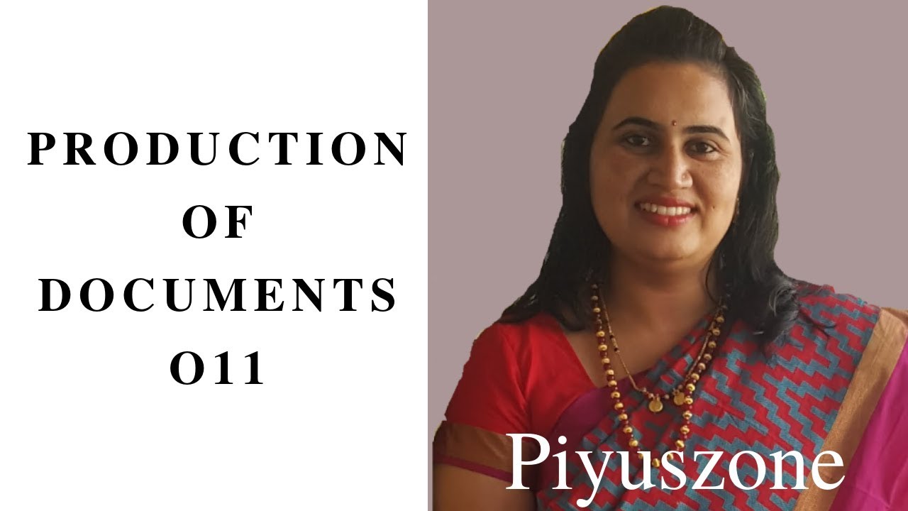 ORDER 11 PRODUCTION OF DOCUMENTS