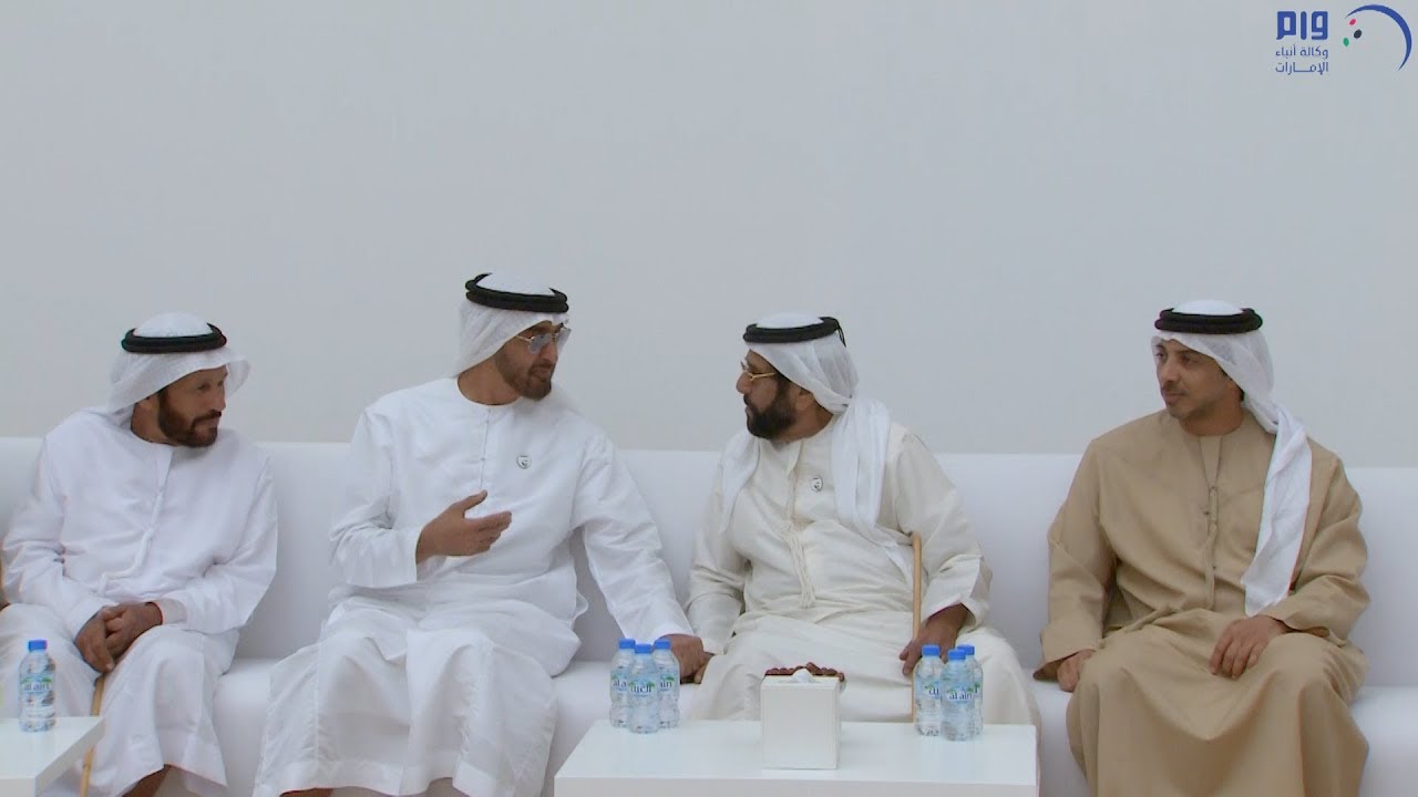 محمد بن زايد يحضر مأدبة غداء أقامها عبدالله بن وريقة العامري في الوقن ويلتقي المواطنين