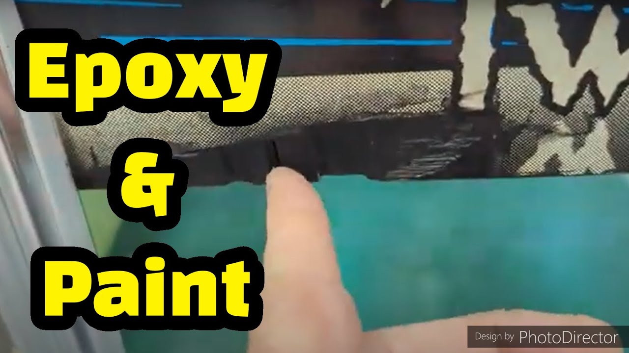 Repairing the cabinet on a Twilight Zone Pinball: Epoxy and Acrylic Paint