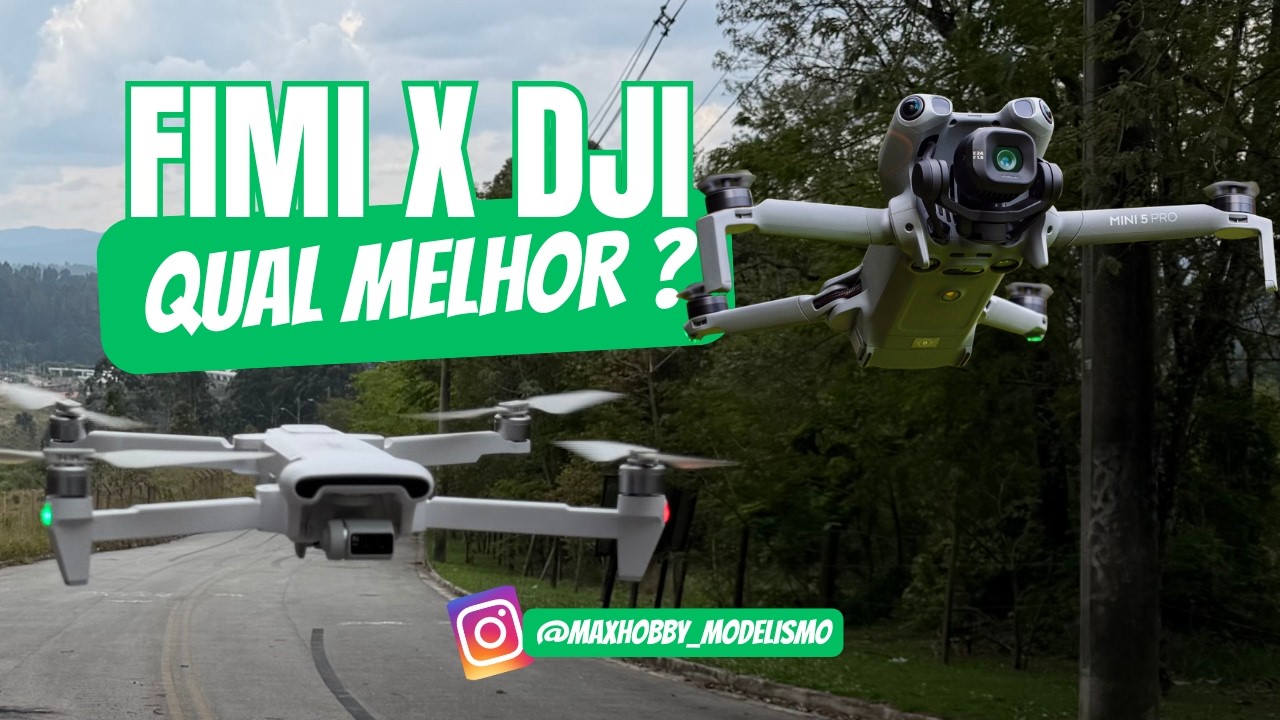 Coloquei os dois à prova! Mini 5 Pro vs Fimi X8 Tele