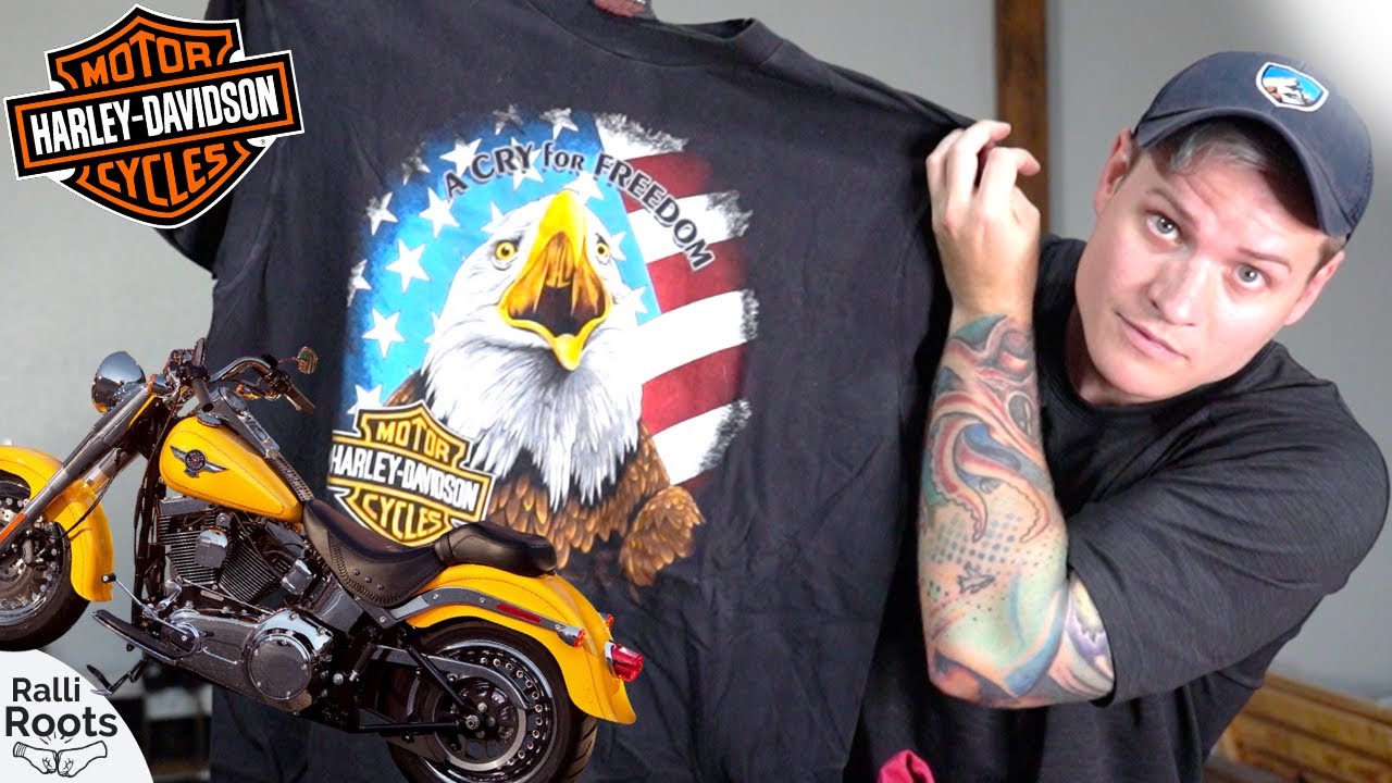 ОГРОМНАЯ партия винтажных футболок Harley Davidson!