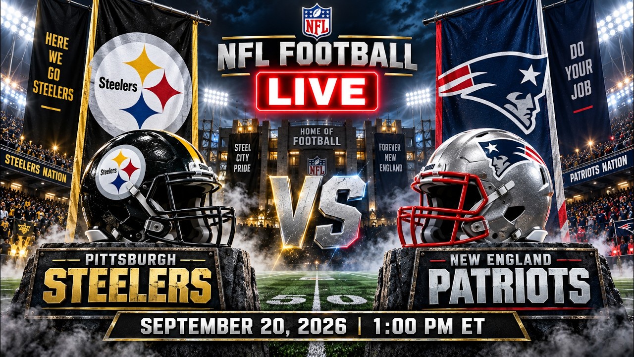Pittsburgh Steelers at New England Patriots LIVE | NFL Football | Full Game 2026