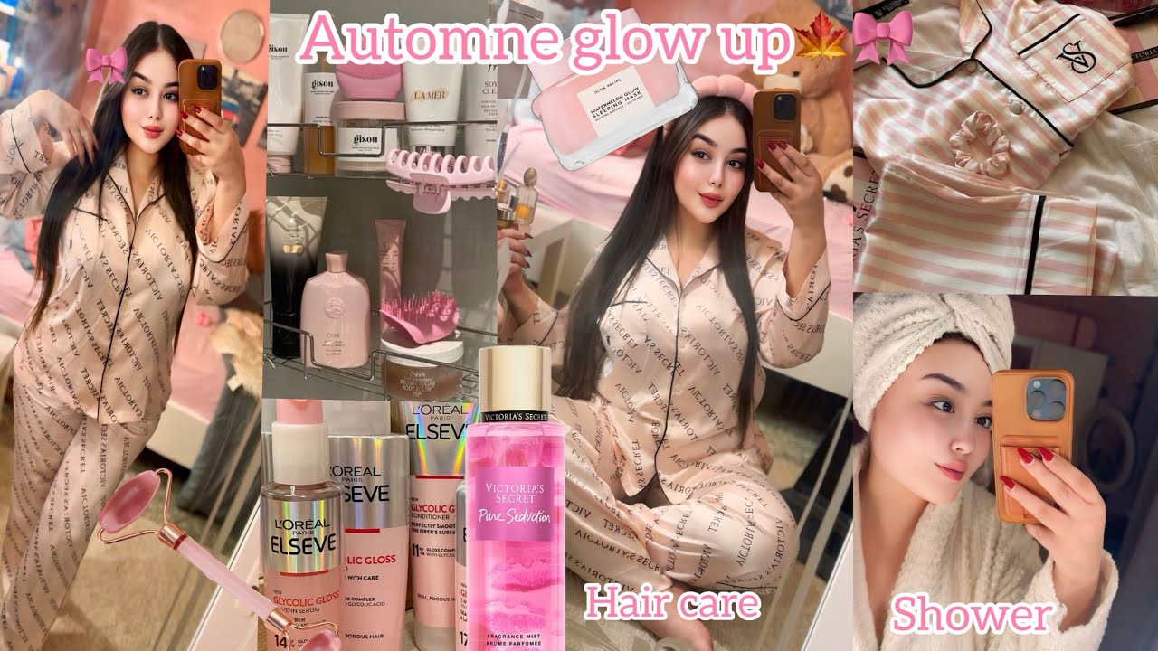 GLOW UP FOR AUTUMN🍁العناية بالنفس روتين تطويل الشعر🎀✨Everything Shower,Hair&Skincare Routine🦋