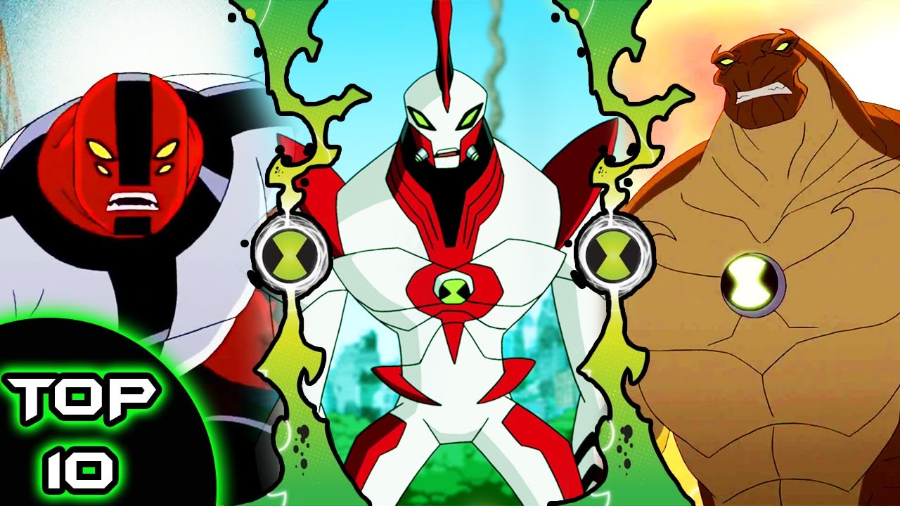 Top 10 Alieni più Forti Fisicamente di Ben 10 ITA HD