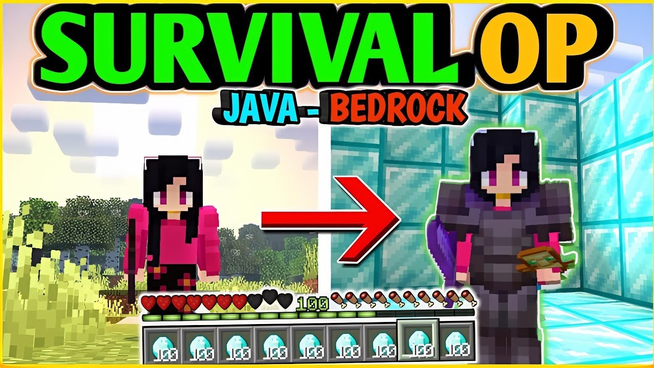 🎮📍 SOBREVIVIENDO en el mejor Servidor SURVIVAL OP de Minecraft Bedrock | Gameplay 