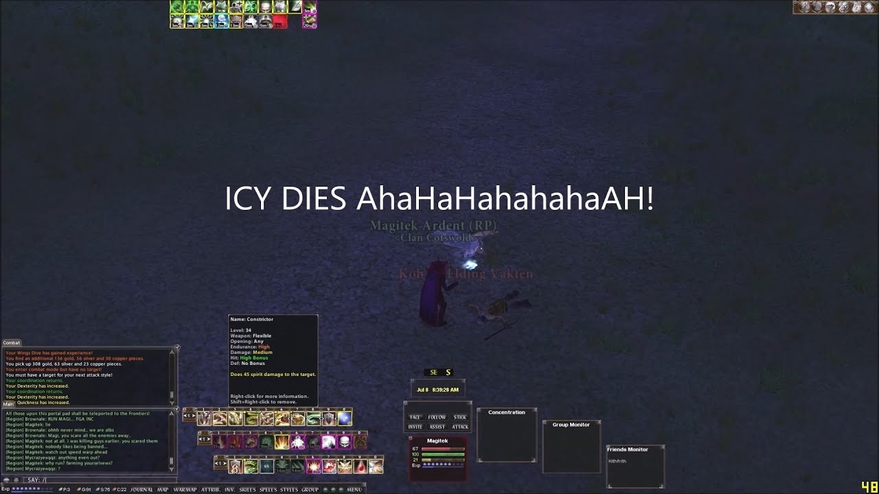2022 - daoc - icy dies - elite legit solo duelist - magitek