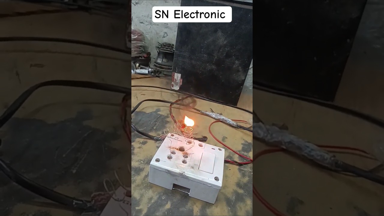 mini heater spring and 220 volt electricity#experimnent #diy #tech#shots #ytshorts