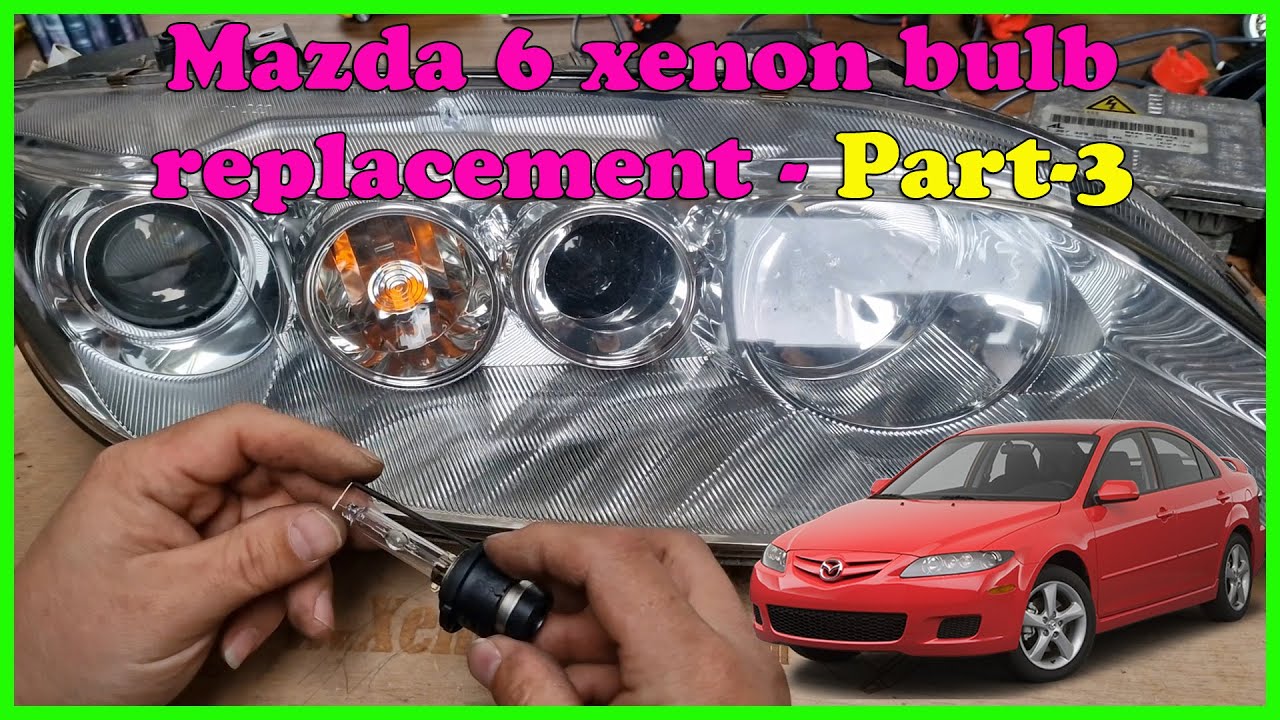 Замена и замена ксеноновых ламп HID D2S в фарах Mazda 6 — ЧАСТЬ 3