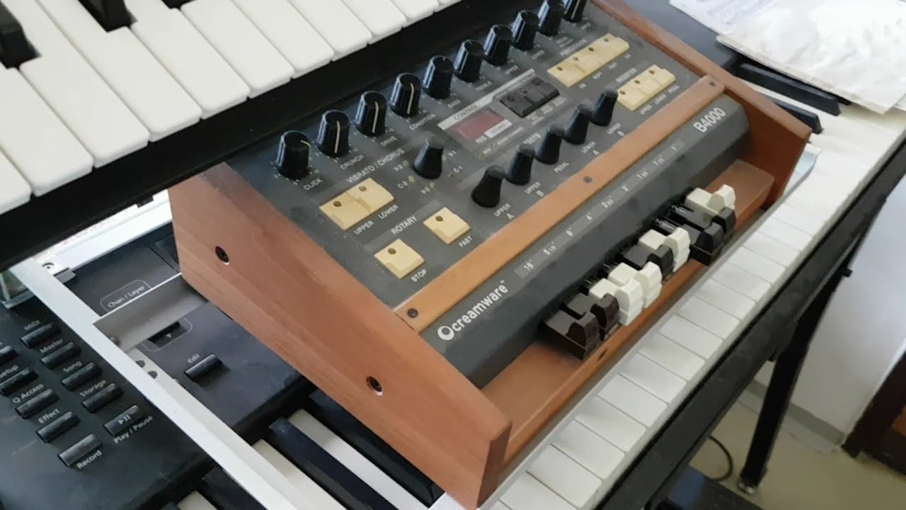 CENNÝ HAMMONDOVÝ MODUL CREAMWARE B4000 (SIMULACE HAMMONDOVÝCH VARHAN)