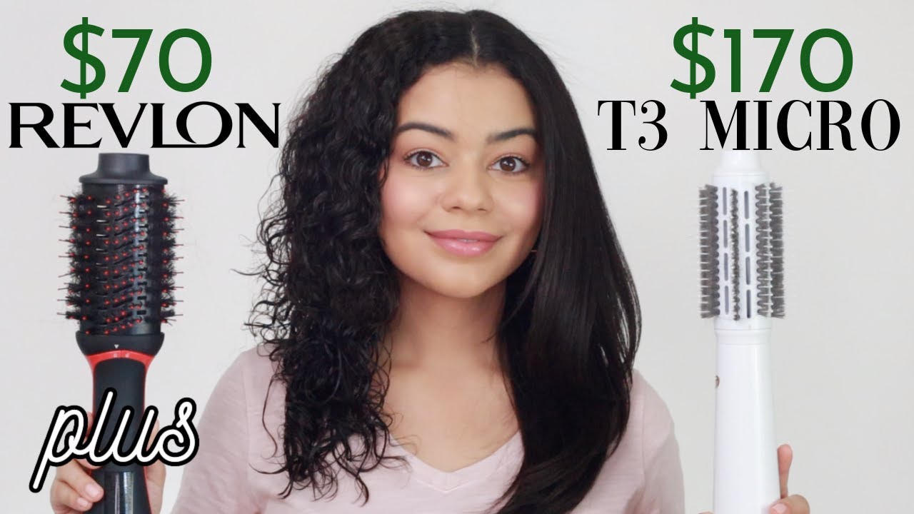 REVLON PLUS VS T3 MICRO AIREBRUSH DUO ON CURLY HAIR - HONEST OPINION