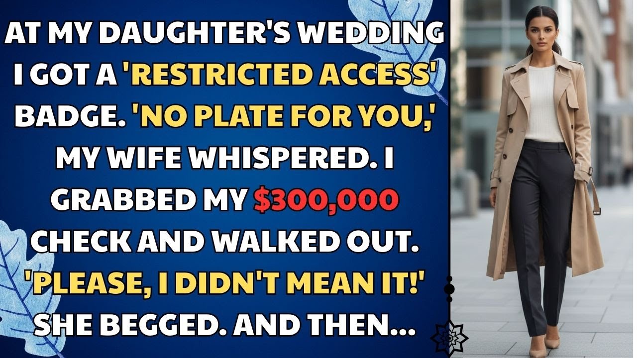 At My Daughter's Wedding I Got A 'Restricted Access' Badge. 'No Plate For You.' Cheating Wife Reddit