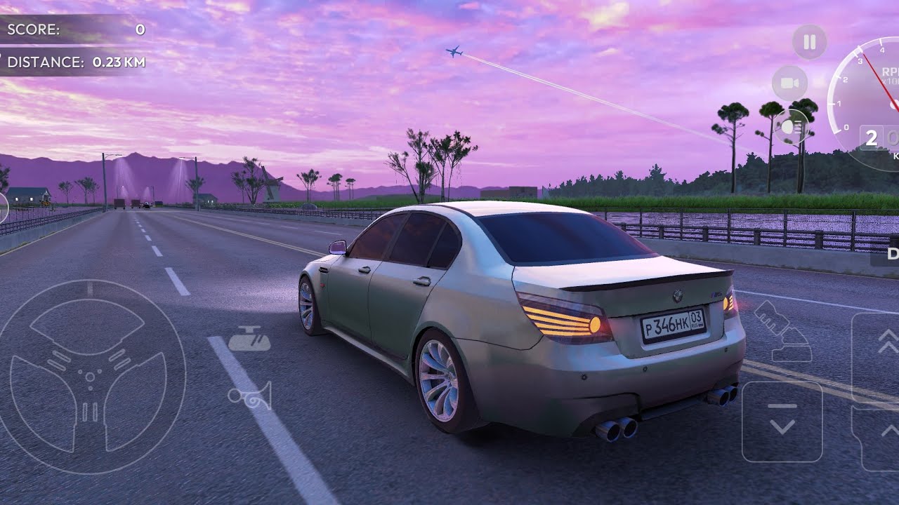Honk kong  sunset ride - traffic racer russian village 