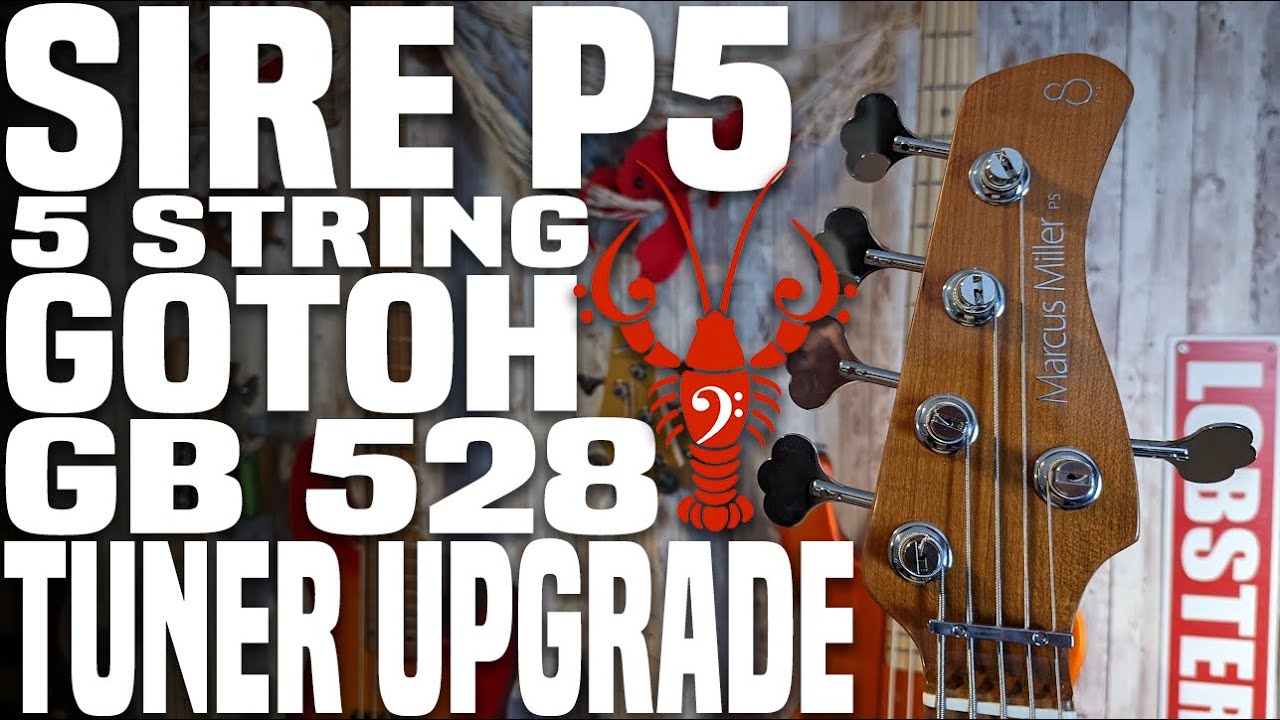 Обновление пятиструнного тюнера Sire P5 NO DRILL — Gotoh GB528. Сэкономьте почти 0,5 фунта! — Low...