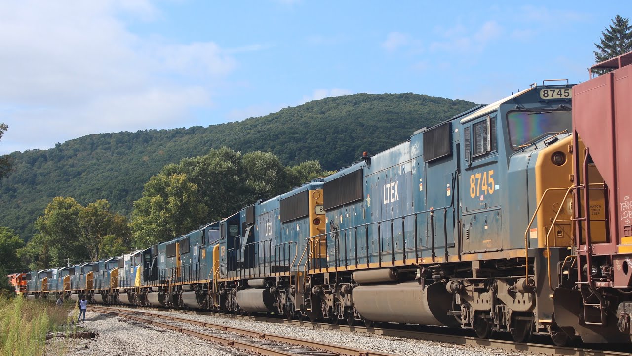 9 ex CSX SD60s on B&P SIRI! - Chasing from Salamanca NY to Pennsylvania! Ex Conrail
