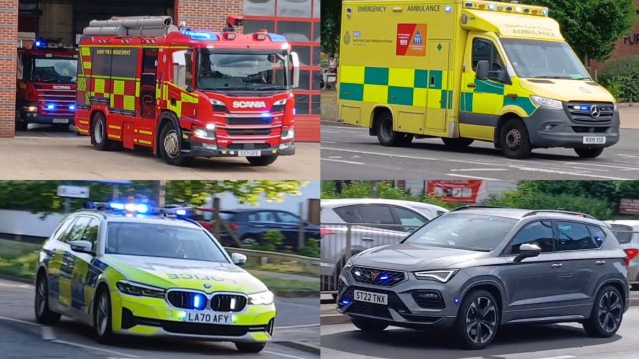 Emergency Vehicles Responding UK (+ PL) | Apr - Jul 2025 Compilation 