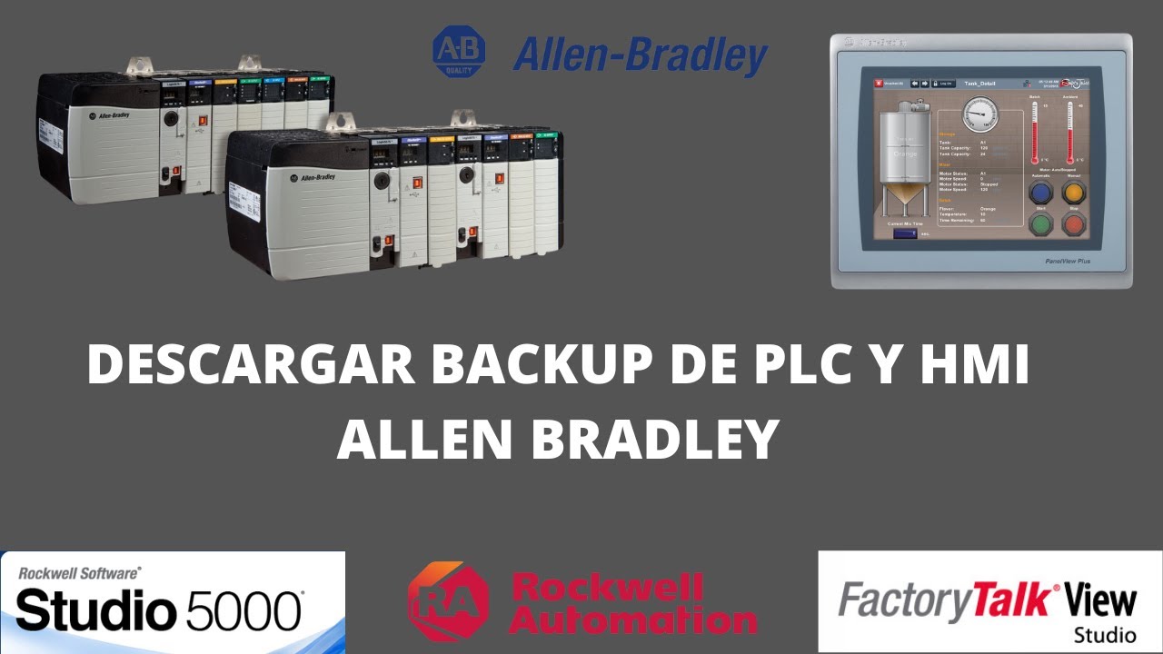 Descargar Backup de PLC y HMI Allen Bradley