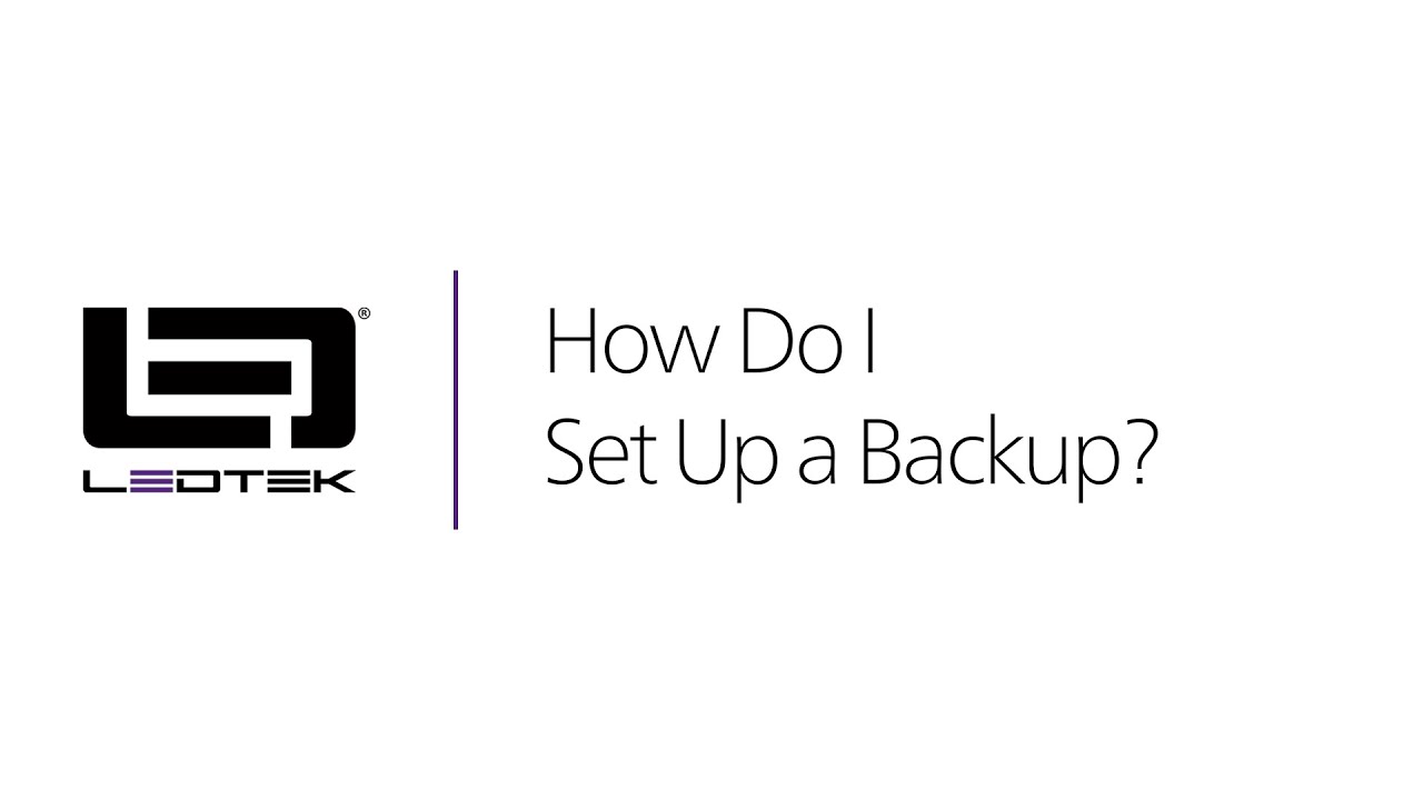 Setting up a Backup with NovaStar NovaLCT