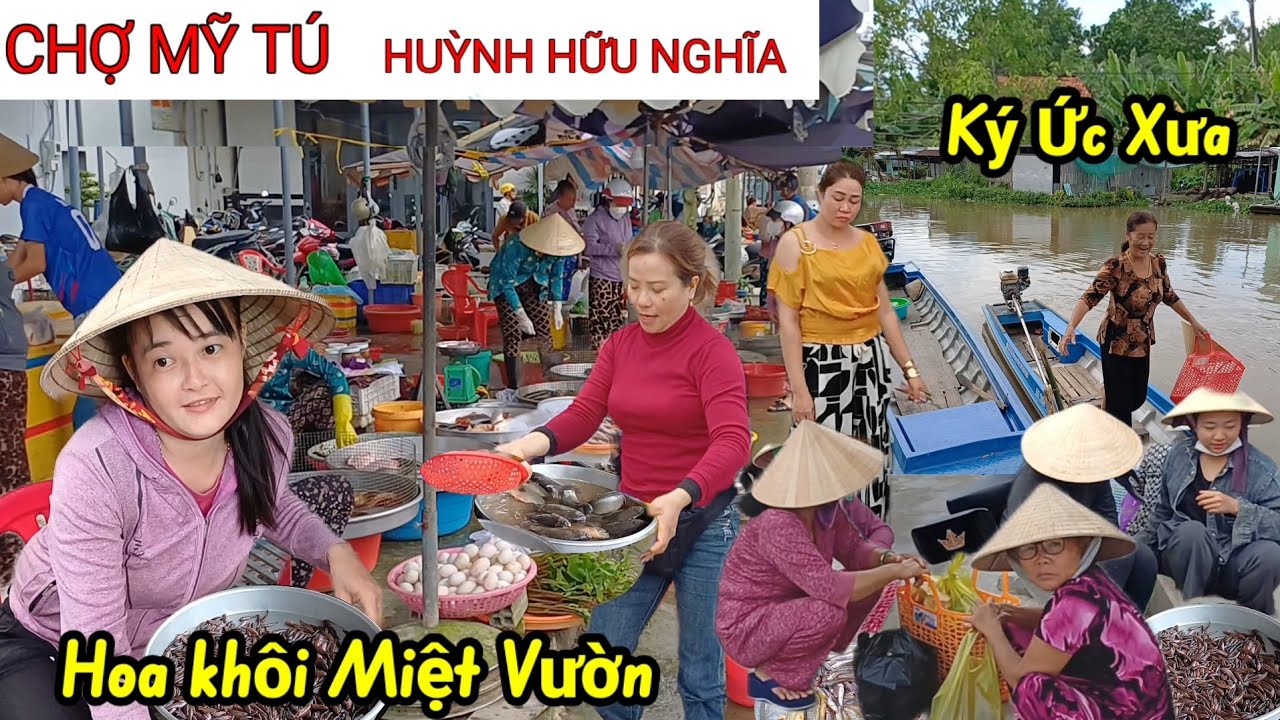 Bất ngờ gặp Cô gái bán Năng quá xinh Chợ Huỳnh Hữu Nghĩa - Mỹ Tú Sóc Trăng ( Cần Thơ) toàn Đặc Sản 