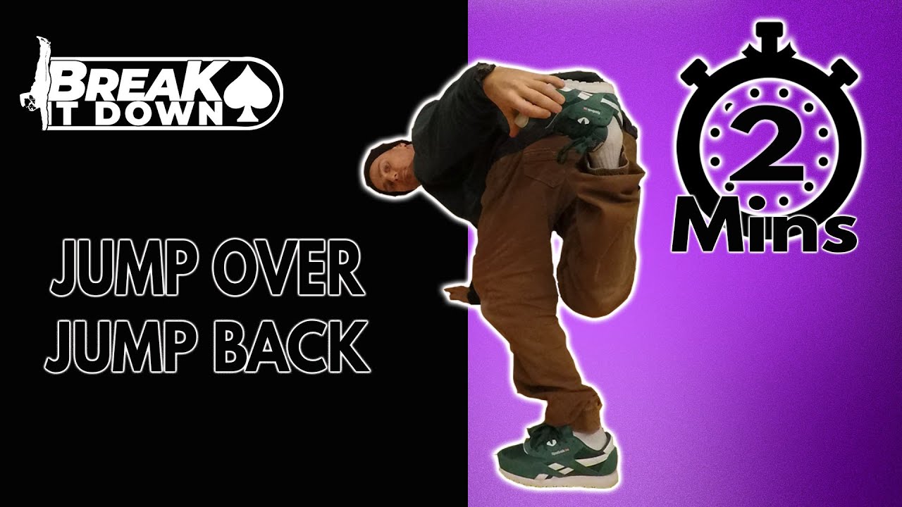 Bboy Tutorial for Beginners Footwork | Jump over Jump Back |